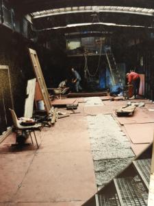 Quai de Hembeek. 1er plancher de fer. 1992